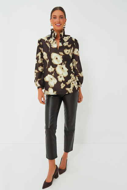 Dappled Hollyhock Bouvier Blouse
