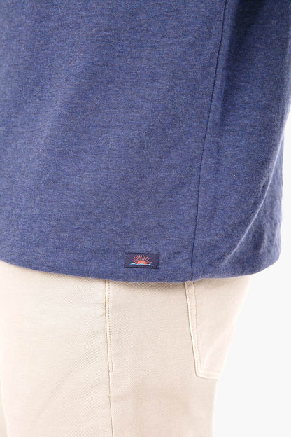 Navy Heather Plus Light Grey Cloud Reversible Crew