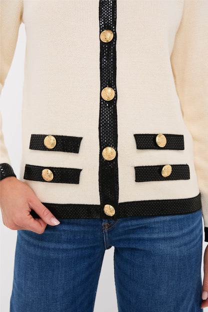 Cream and Black Stefi Sweater