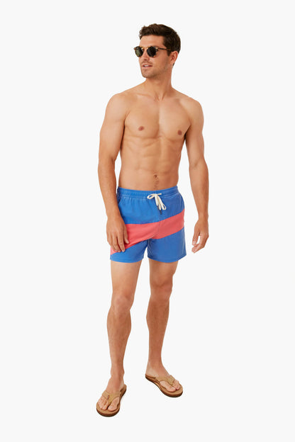 Pink Colorblock Bungalow Short