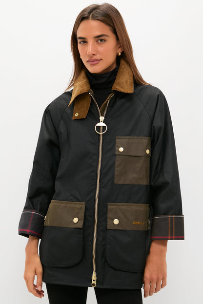 Black Luella Wax Jacket