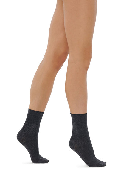 Black Silver Stardust Socks