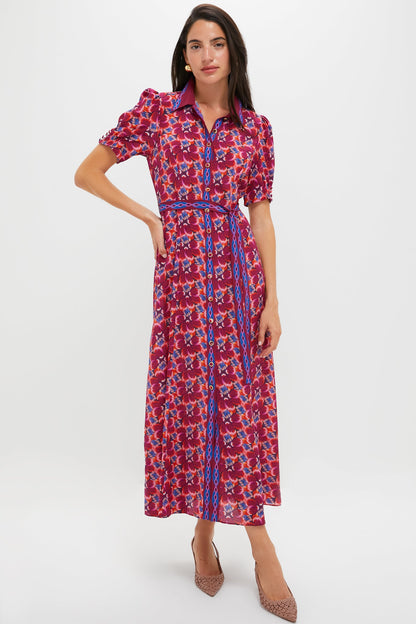 Quail Magenta Vanessa-D Midi Dress