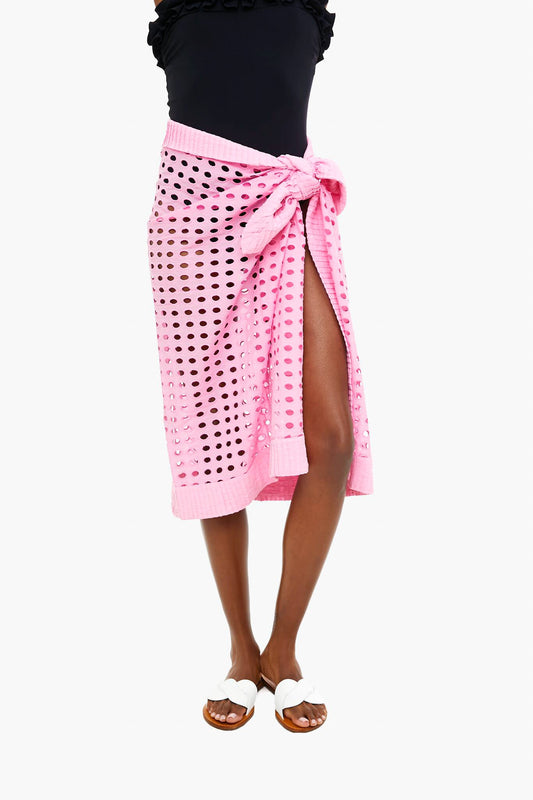 Bubblegum Eyelet Pareo