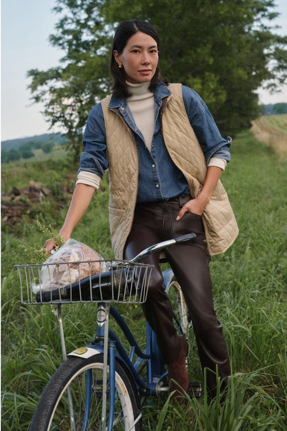 Light Fawn Barbour x Tuckernuck Reversible Paisley Vest