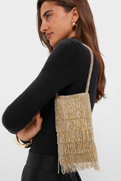 Gold Beaded Josephine Mini Bag