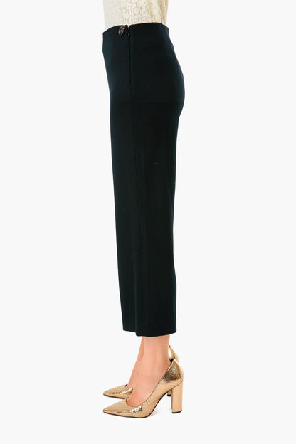 Black Cozy Easy Flare Pant