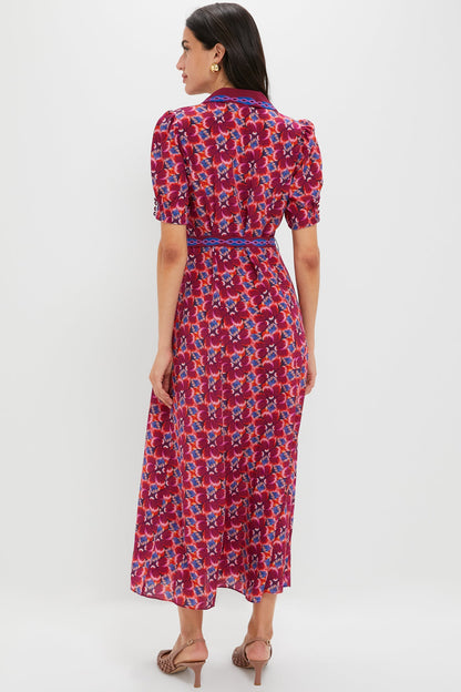 Quail Magenta Vanessa-D Midi Dress