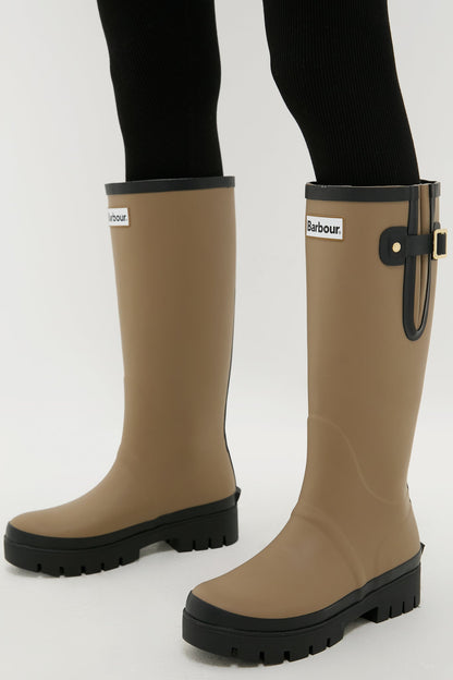 Military Brown Leighton Tall Welly Boots