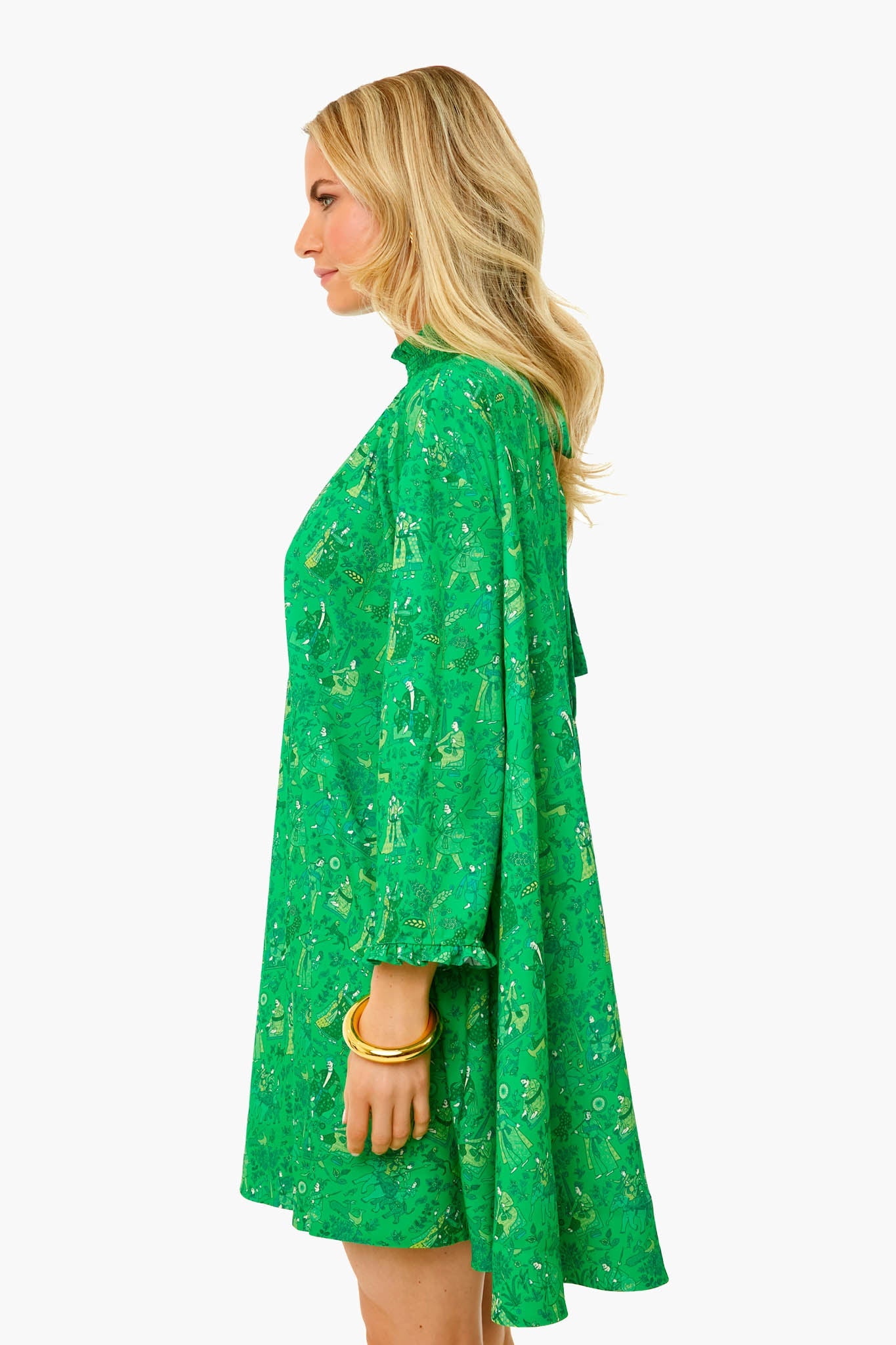 Romance Green Priya Dress