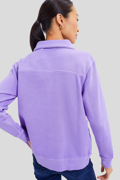 Freesia Polo Popover Sweatshirt