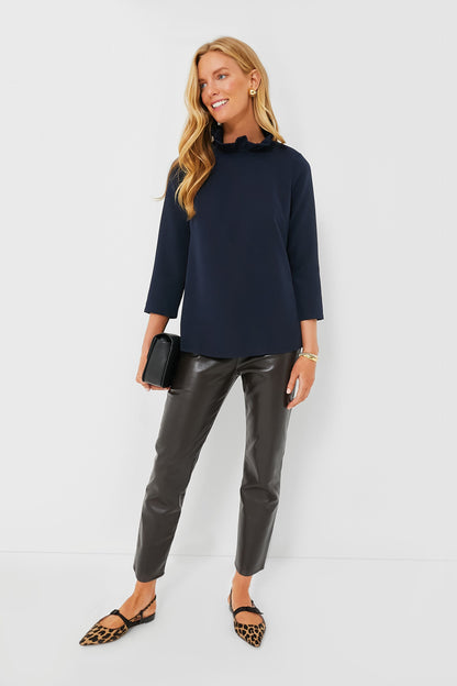 Navy Faye Blouse