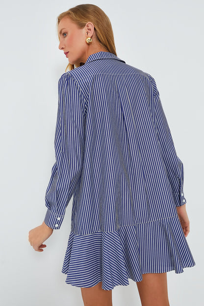 Indigo Stripe Callahan Shirt Dress