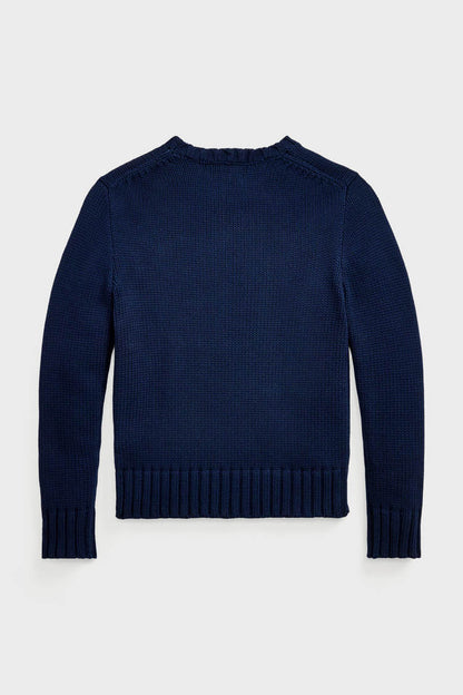 Flag Cotton Crewneck Sweater