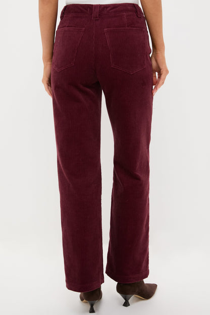 Burgundy Corduroy Camden Pant