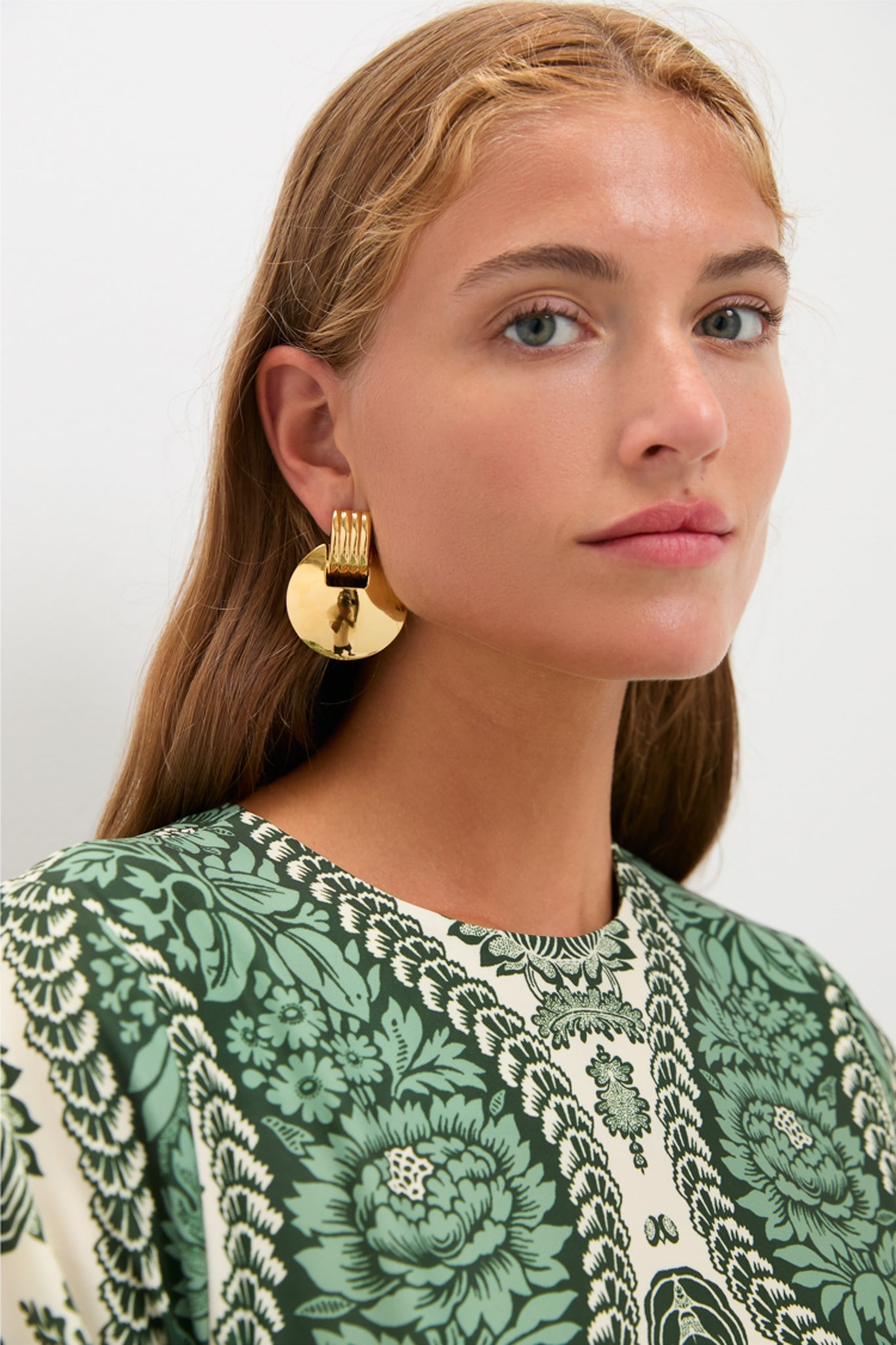 Gold Moss Earrings