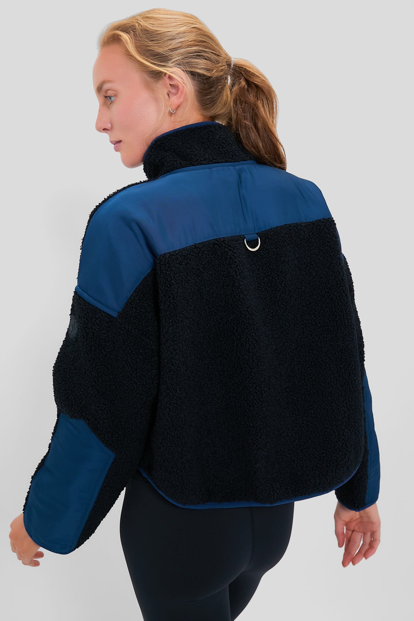 Black and Navy Lawrence Zip Up