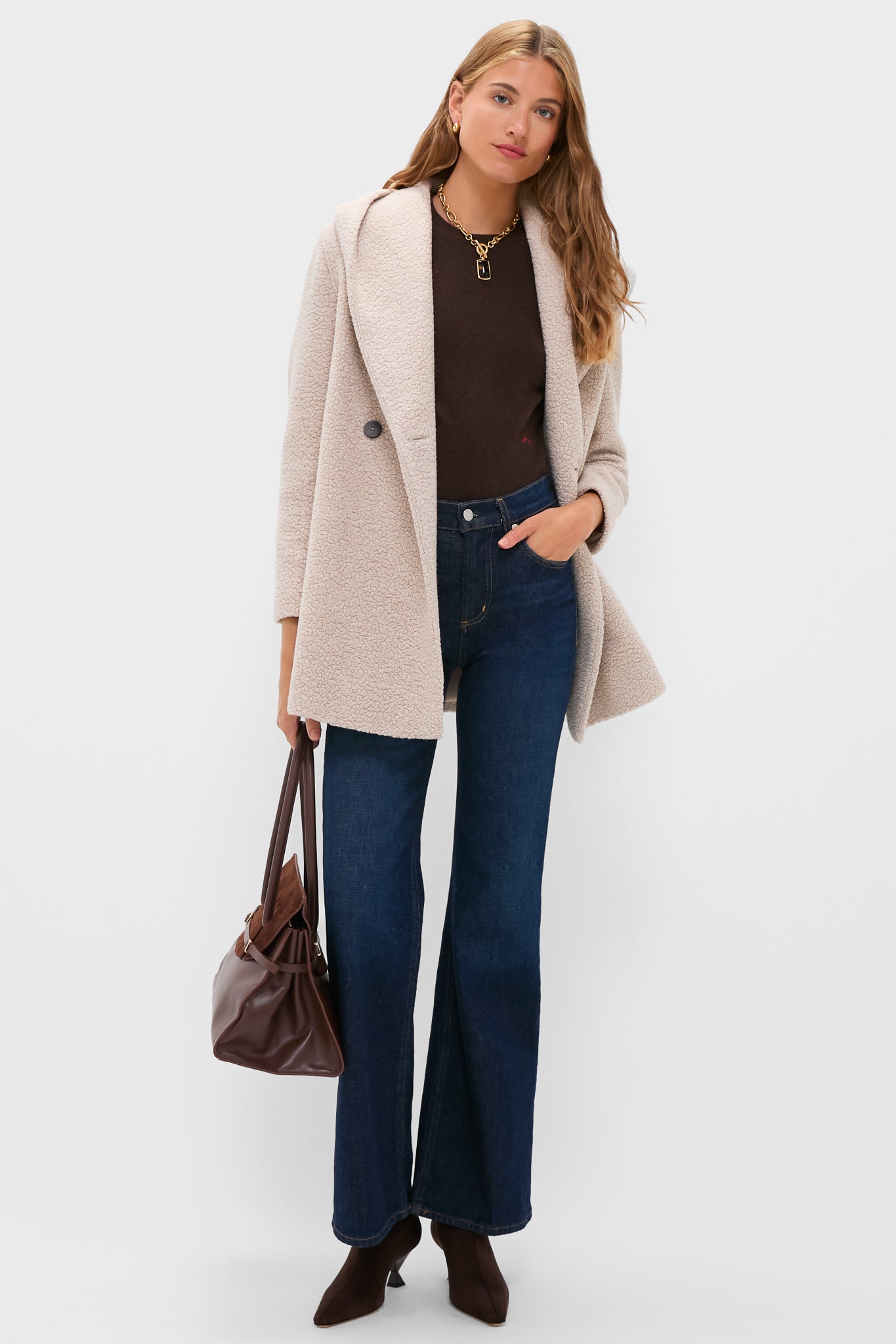 Dark Brown Nausica Stretch Boots