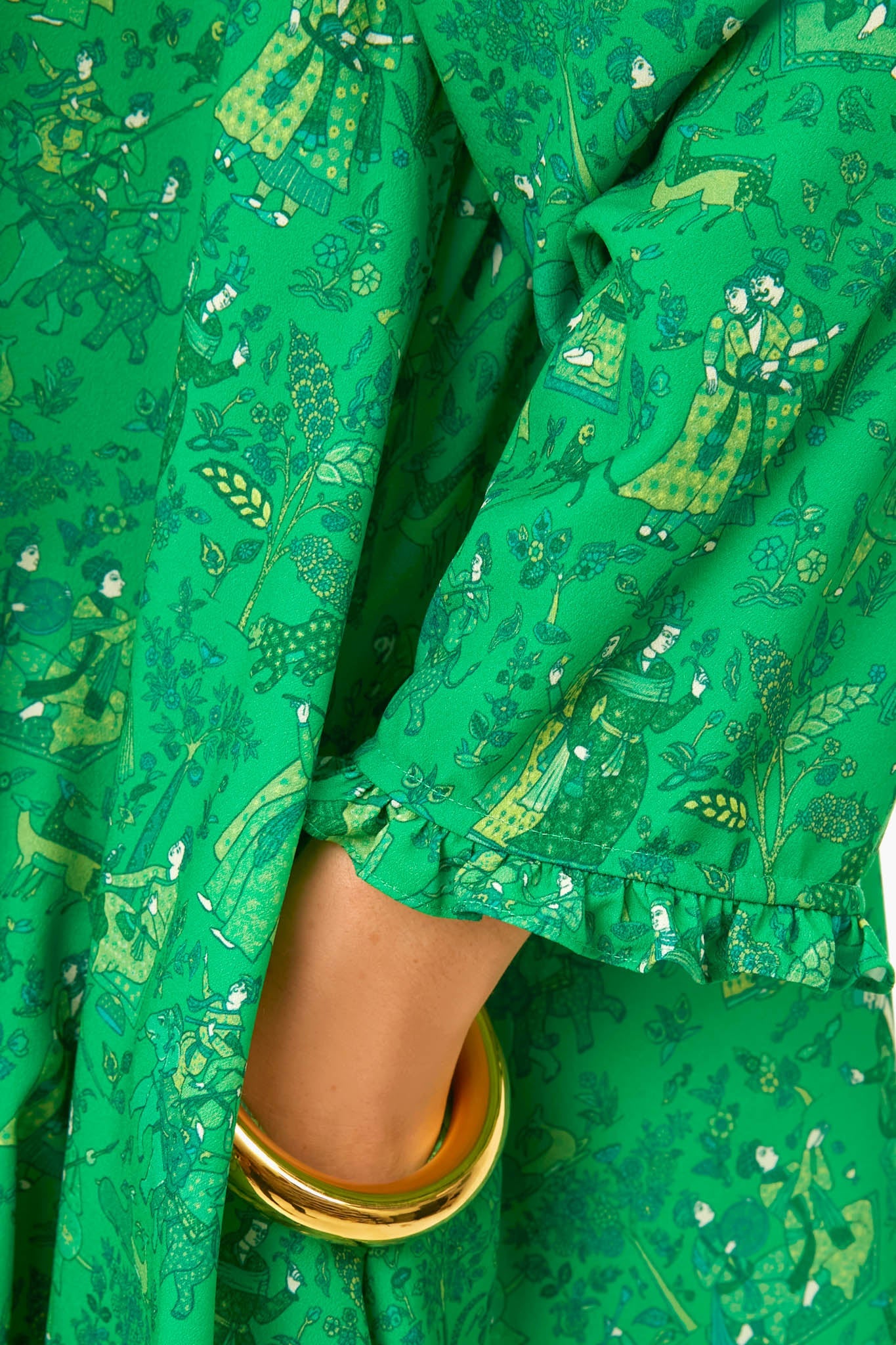 Romance Green Priya Dress
