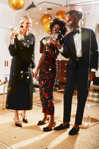 Rose Velvet Rowenna Dress