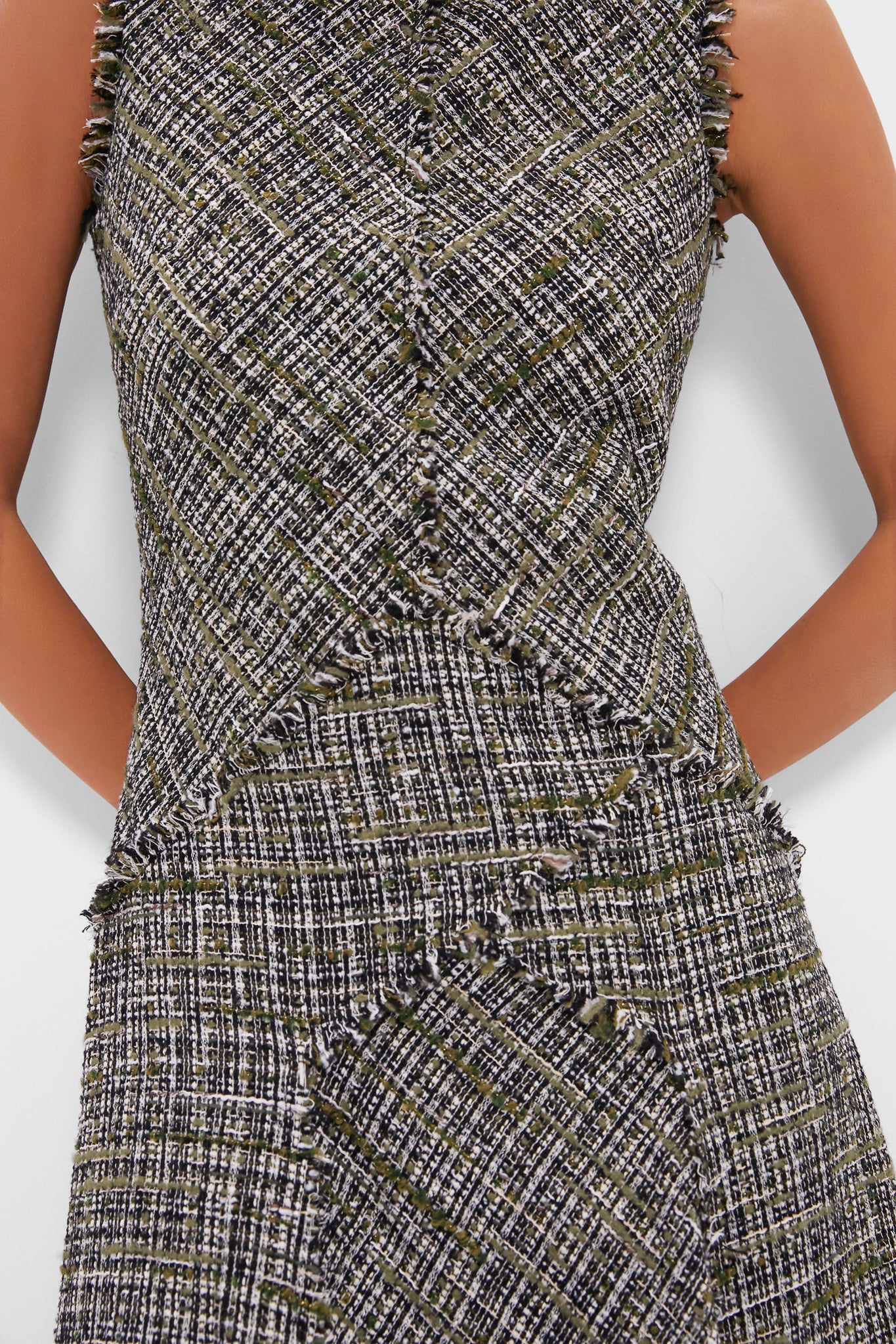 Dark Olive Sleeveless Midi Dress