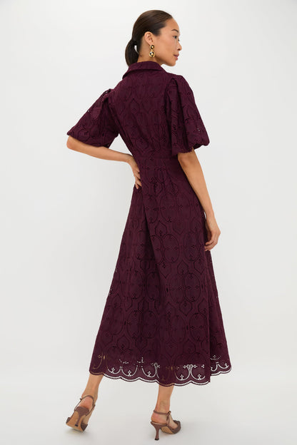 Winetasting Eyelet Delaney Dress