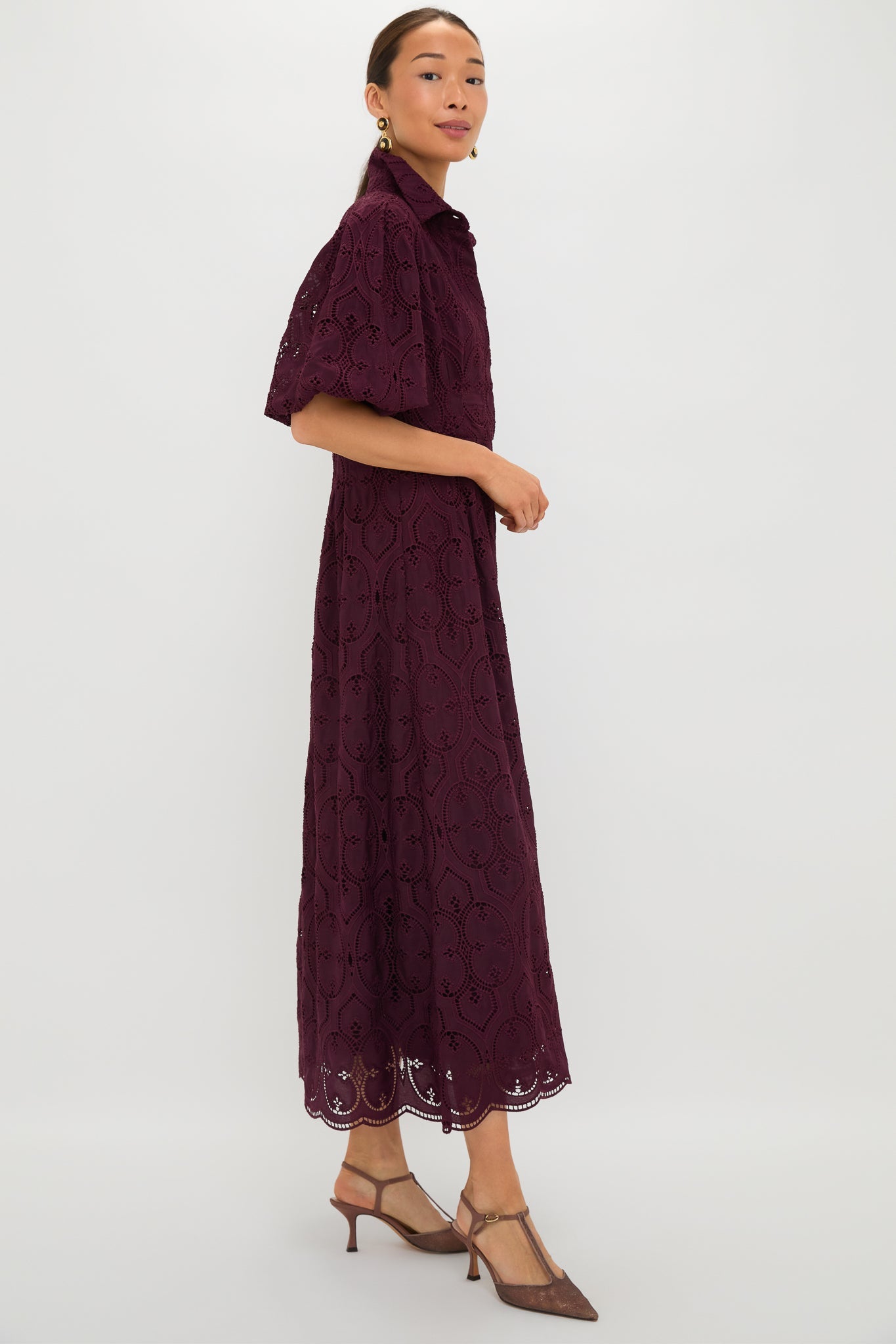 Winetasting Eyelet Delaney Dress