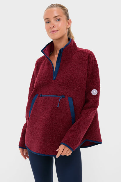 Cabernet Fleece Cady Quarter Zip