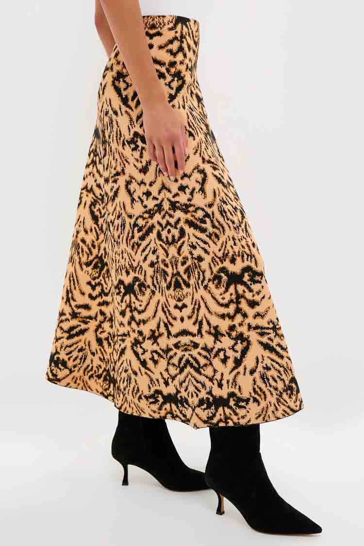 Bengal Lani Jacquard Knit Skirt