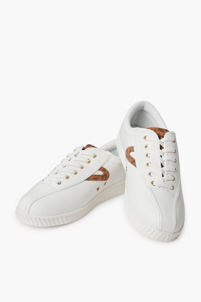 Leopard Nylite Leather Sneakers