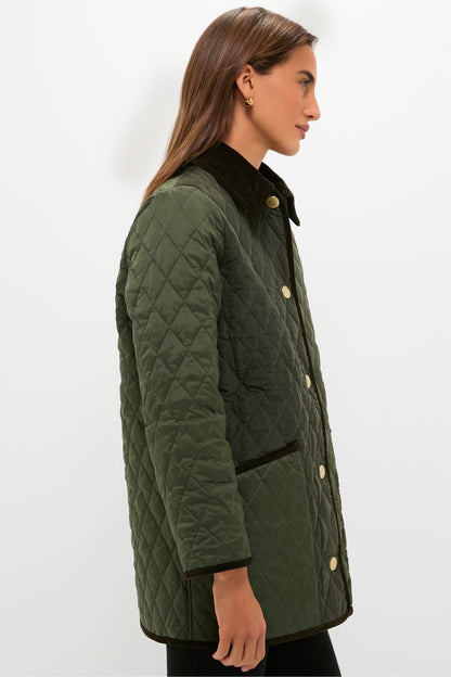 Olive Meryl Quilted Jacket