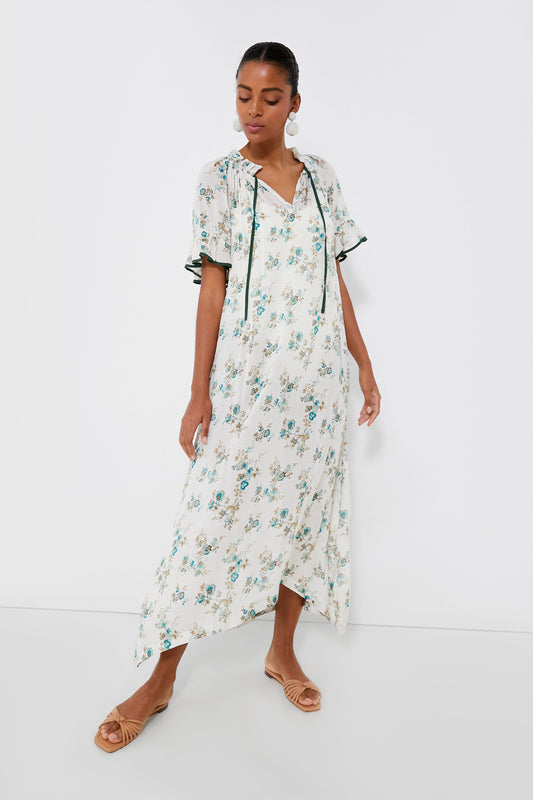 Delphinium Bloom Maxi Cassis Caftan