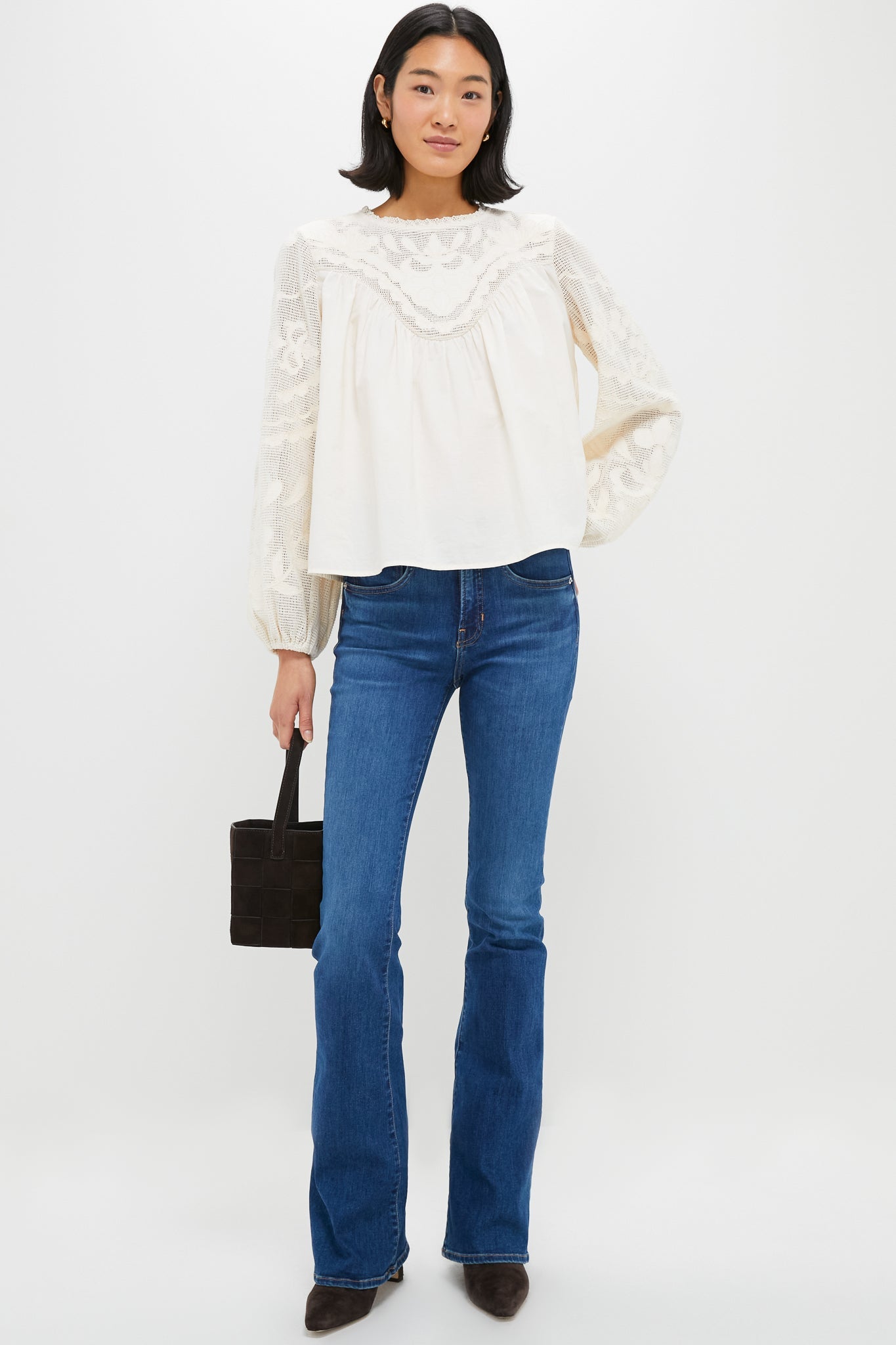 Ivory Patchwork Embroidered Cressida Blouse
