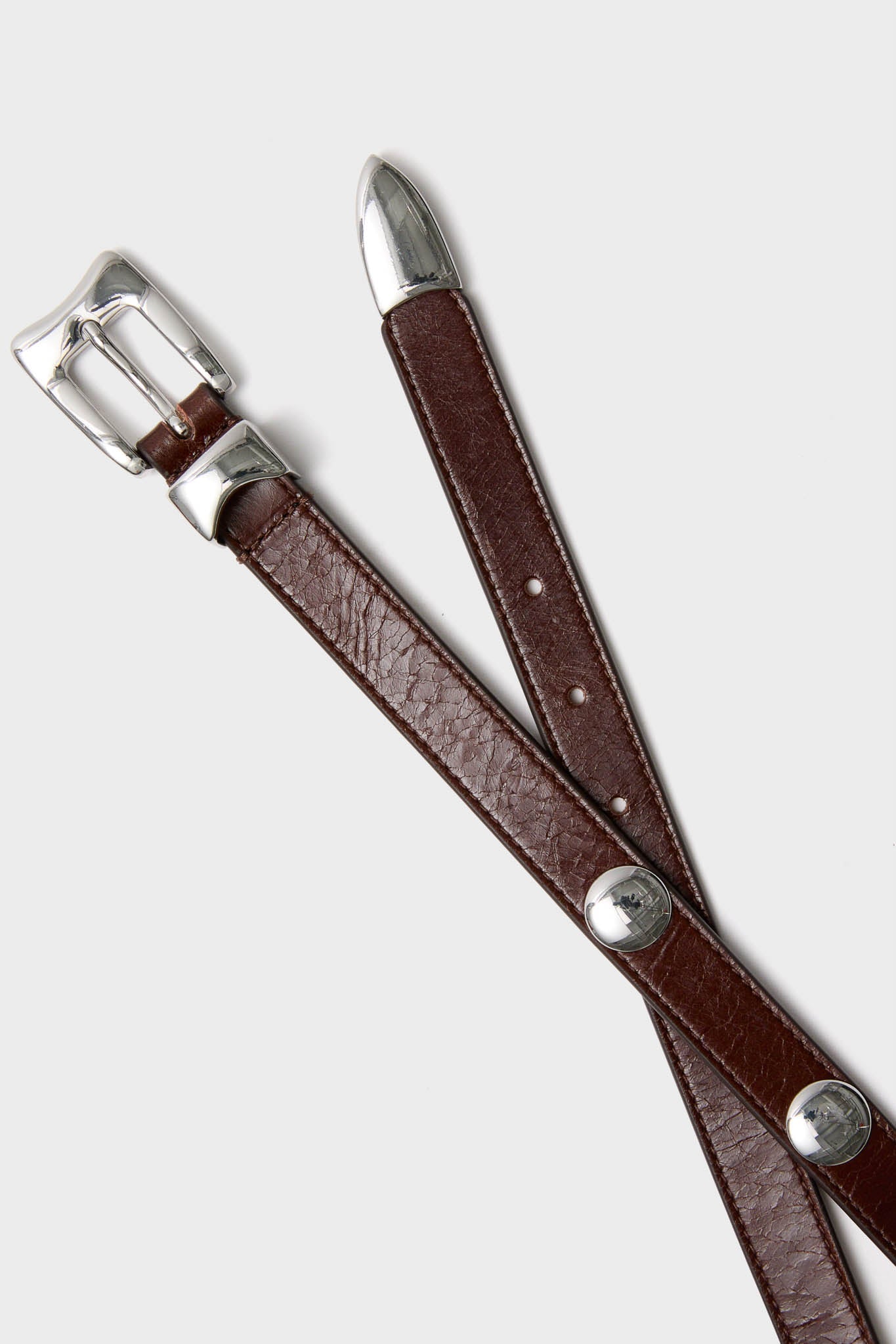 Sepia Aiden Studded Rugous Belt