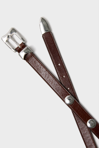 Sepia Aiden Studded Rugous Belt