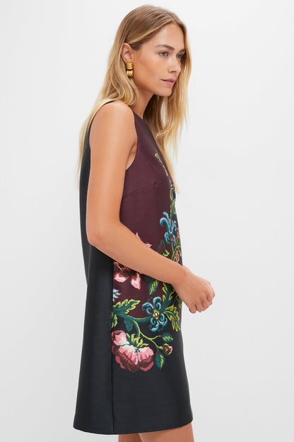 Midnight Moonflower Marlowe Dress