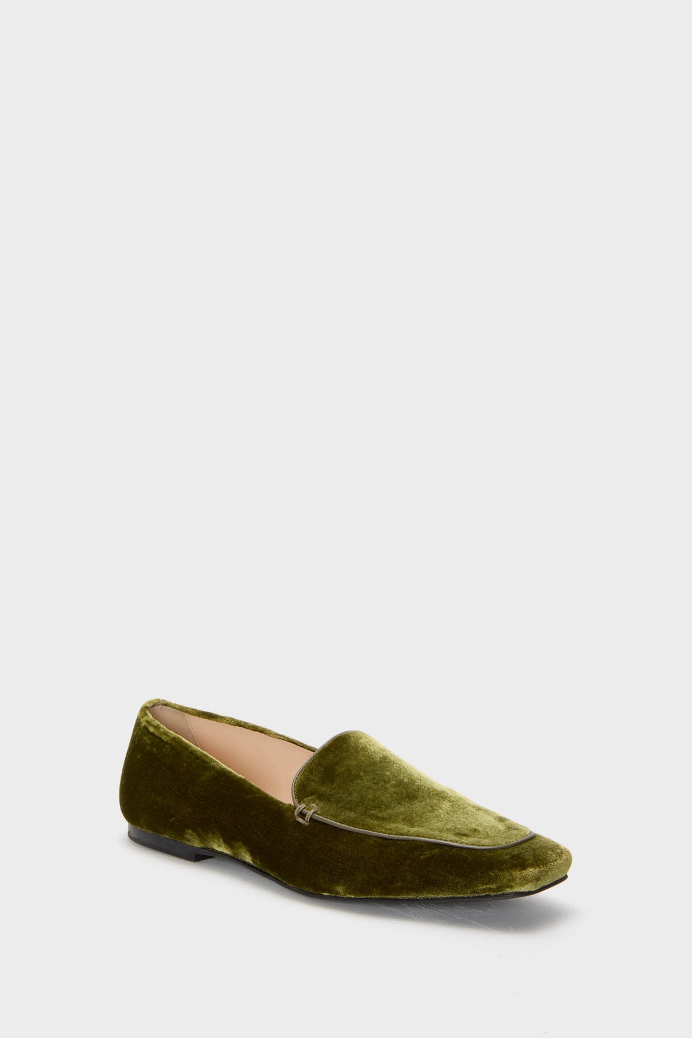 Olive Velvet Kam Loafers