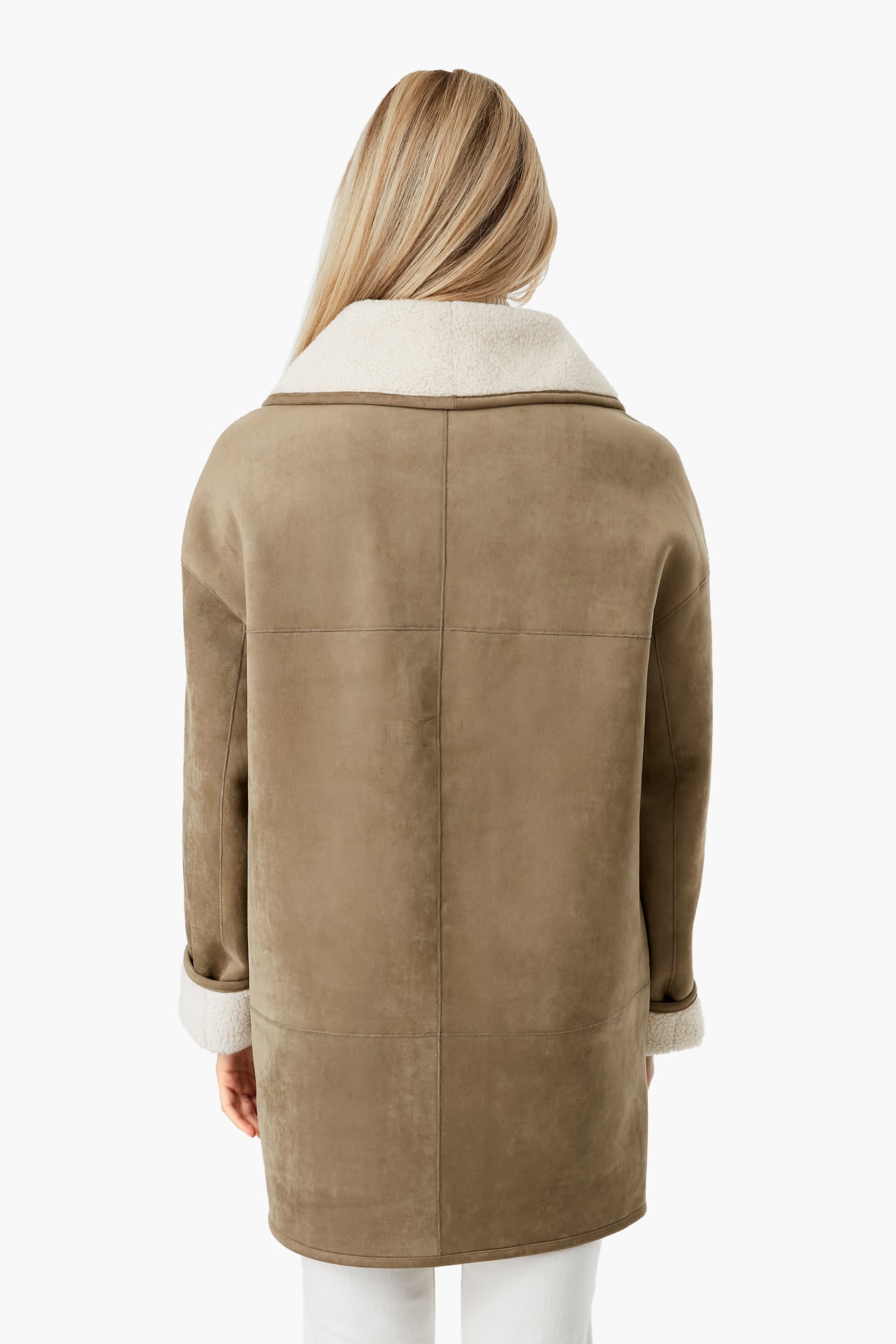 French Gray Suede Thayer Coat