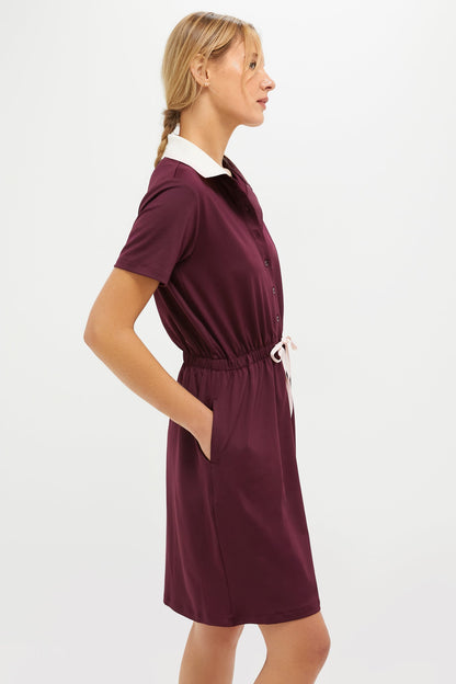 Winetasting Short Sleeve Performance Jersey Alcott Golf Dress