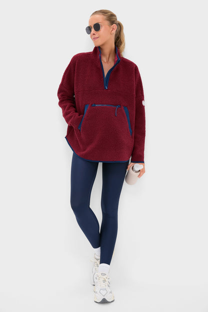 Cabernet Fleece Cady Quarter Zip