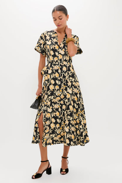 Tourmaline Nadya Short Sleeve Midi Dress