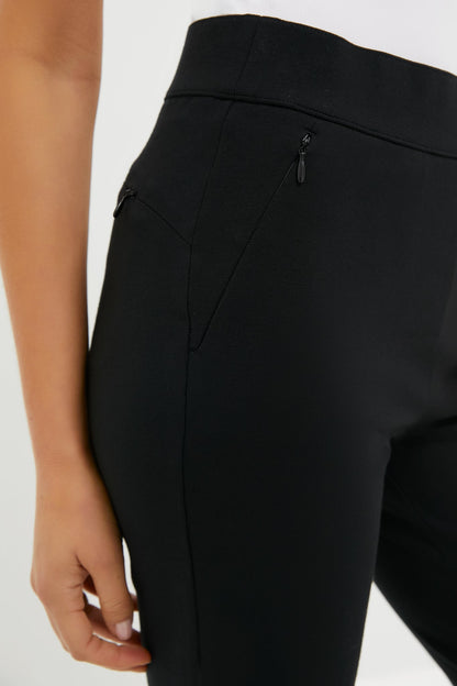 Black 25 Inch Cropped Compression September Pant