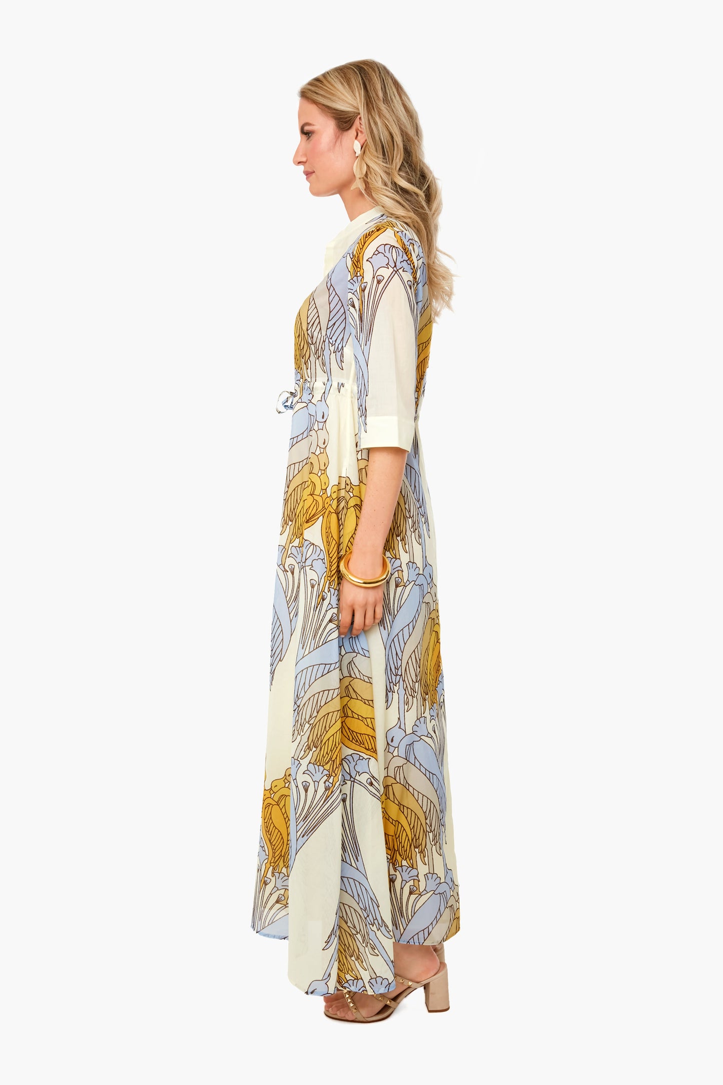 Sand Deco Crane Geo Printed Dress
