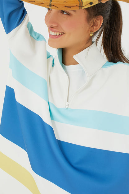 Lisbon Stripe Martina Quarter Zip