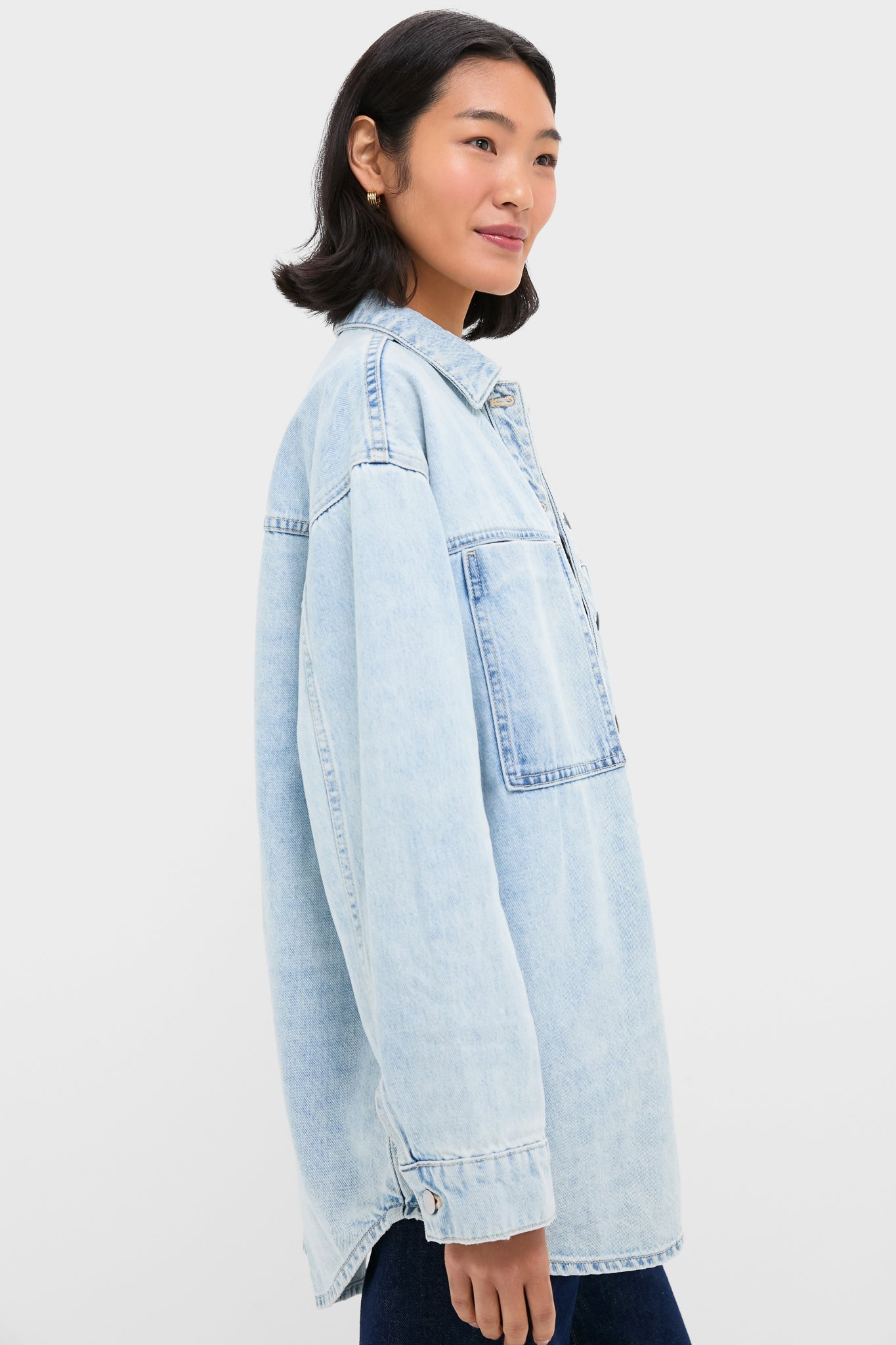 Sky Blue Sheeba Denim Overshirt