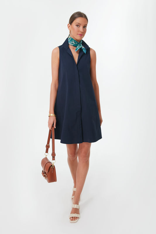 Navy Sleeveless Charlie Dress