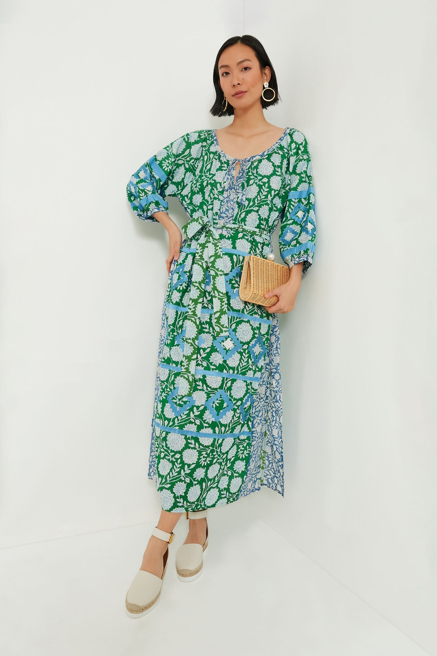 Sky Blue Mannar Kaftan