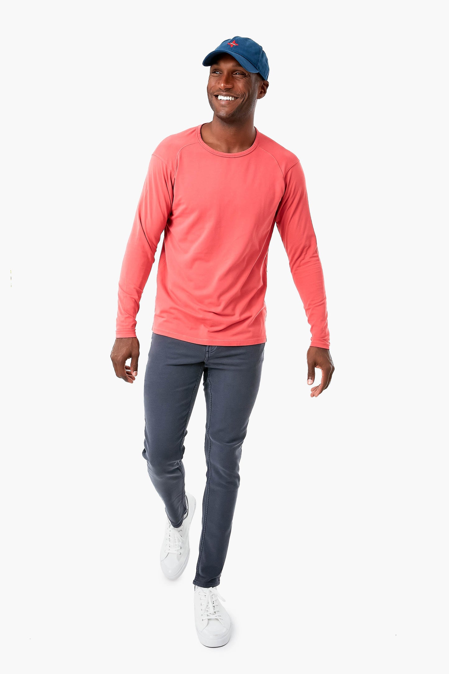 Cape Red Lava Wash Jersey Long-Sleeve Crew