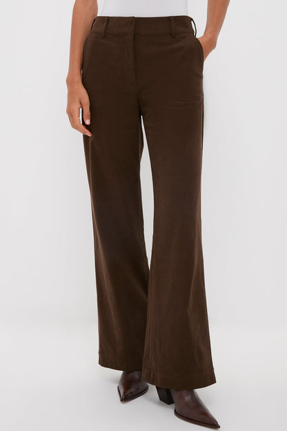 Chocolate Brown Wide Wale Corduroy Hunter Pants