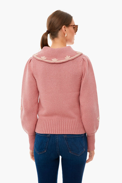 Rose Blush Union Collared Pullover